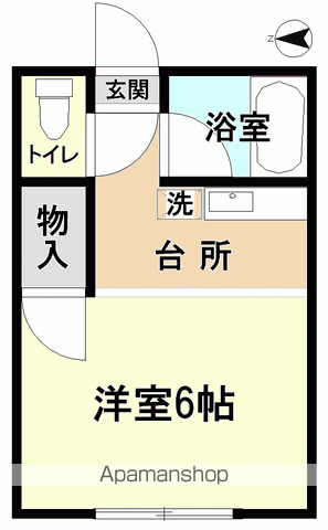 トヨタハイツ(1K/2階)の間取り写真