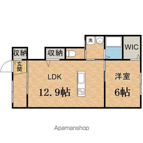 フランシーズ(1LDK/1階)の間取り写真