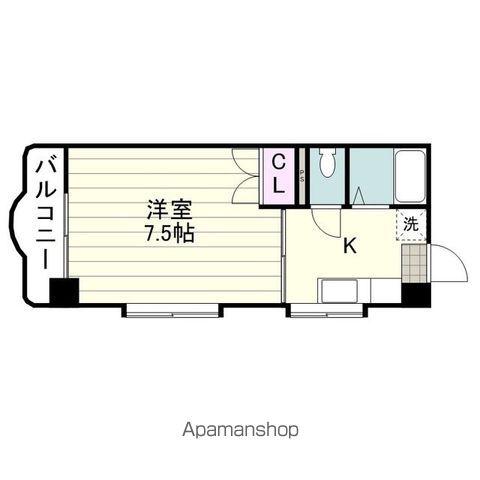 アーバンハイツ荒田(1K/4階)の間取り写真