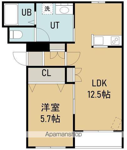 メープルコートネクスト(1LDK/4階)の間取り写真