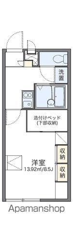 レオパレスサンモモカ(1K/2階)の間取り写真