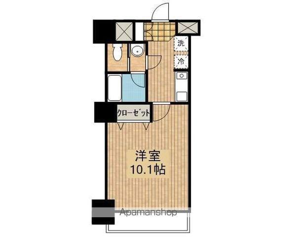 タウンコート大通(1K/9階)の間取り写真