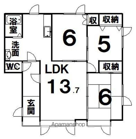 エクセレンス(3LDK/2階)の間取り写真