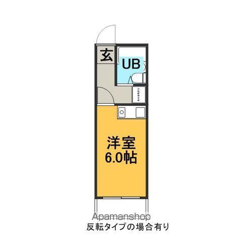 メゾンくわなM1(1K/4階)の間取り写真