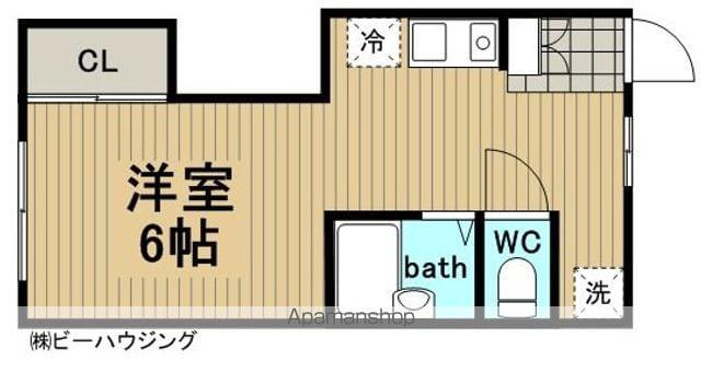 京浜東北・根岸線 鶴見駅 徒歩13分 2階建 築59年(ワンルーム/1階)の間取り写真