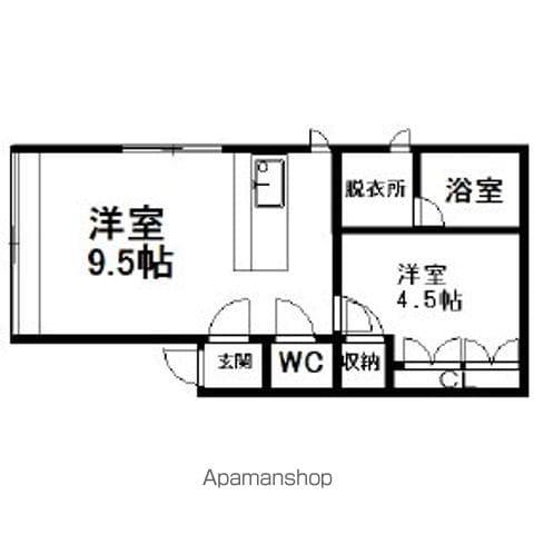 ソシアルトミイNO73(1LDK/3階)の間取り写真