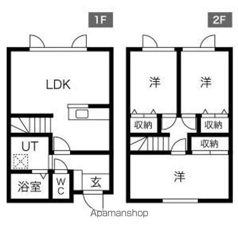 WEST VILLA 新発寒(3LDK)の間取り写真