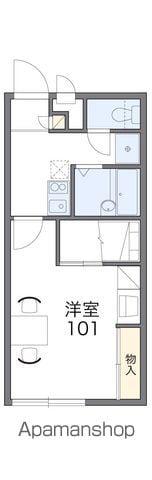 レオパレス川合(1K/1階)の間取り写真
