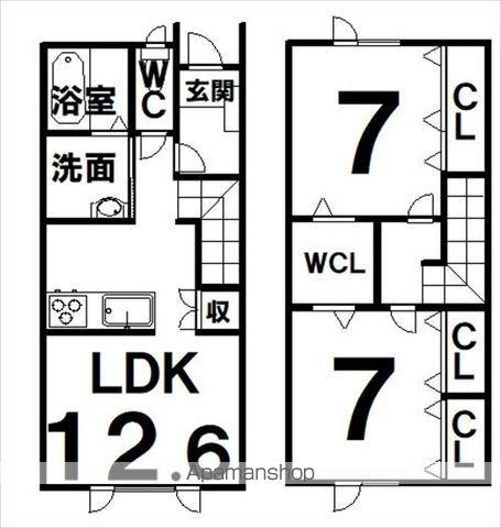 メゾン白樺(2LDK)の間取り写真
