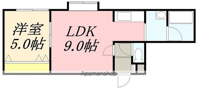 建彩家ステーション(1DK/1階)の間取り写真