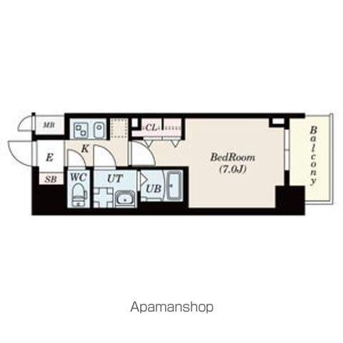 S-RESIDENCE名駅ノース(1K/4階)の間取り写真