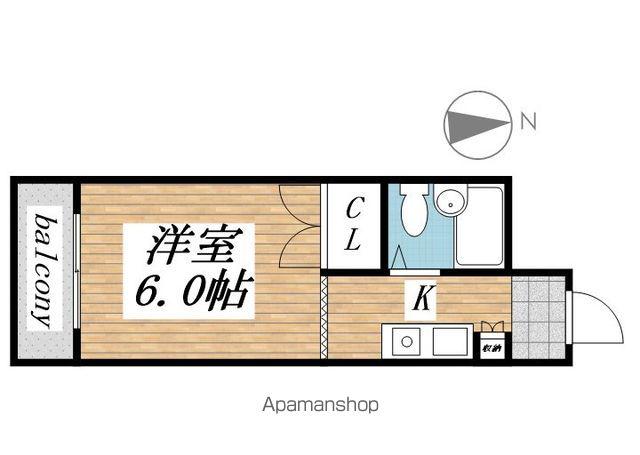 ロイヤルステイ(ワンルーム/1階)の間取り写真