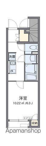 クレイノKAGOHARAⅡ(1K/1階)の間取り写真