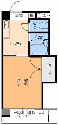 ドリームハイツ(1K/2階)の間取り写真