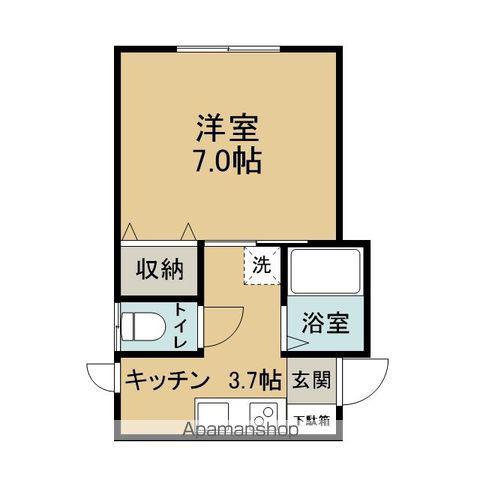 メイユール金沢(1K/2階)の間取り写真