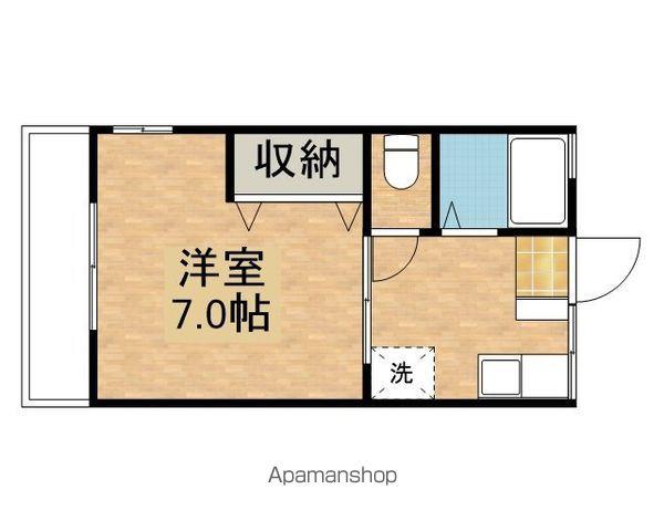 パインコート(1K/1階)の間取り写真