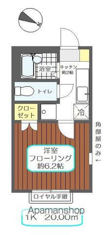 イー・シティ(1K/2階)の間取り写真