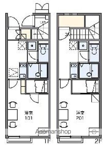 レオネクストサミット7(1K/2階)の間取り写真