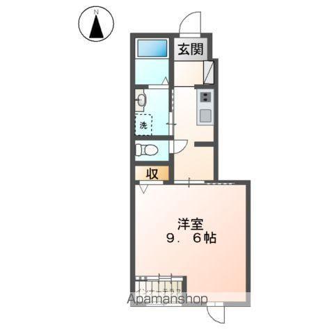 ベルガーフ・エフ(1K/1階)の間取り写真