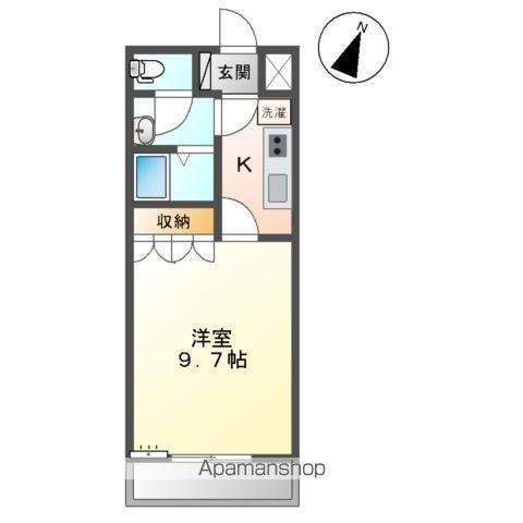 メゾン・ルピナス(1K/2階)の間取り写真