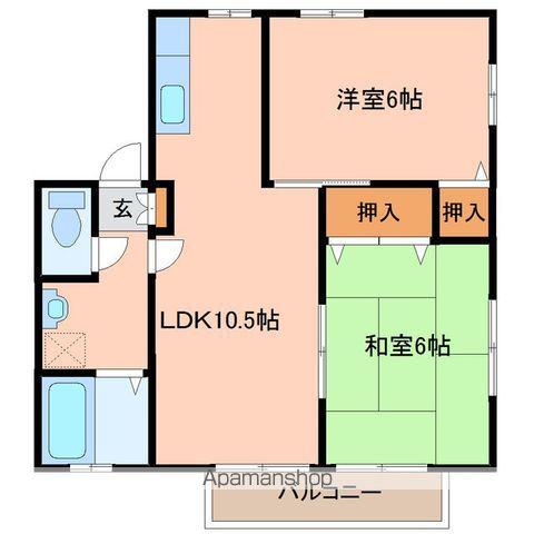 ドリームハウスC(2LDK/1階)の間取り写真