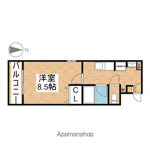 ラ・ステラ(1K/3階)の間取り写真