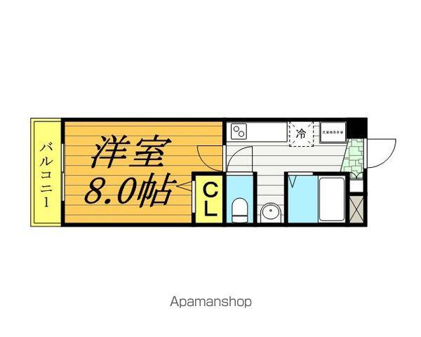 セナリオフォルム柏Ⅶ(1K/1階)の間取り写真