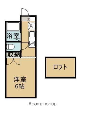 COZ-TWO(1K/2階)の間取り写真