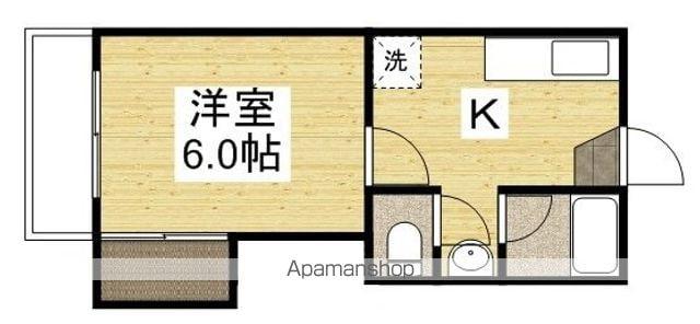 コーポセレッソⅡ(1K/2階)の間取り写真