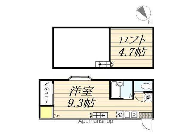 ファーストドリーム(ワンルーム/2階)の間取り写真