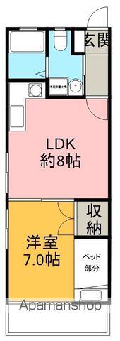 ヴァンフレ(1LDK/2階)の間取り写真