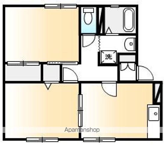 ファミール宝 ペット(2DK/1階)の間取り写真