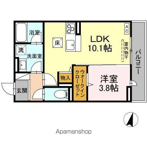 敬正会御門ホームズ(1LDK/1階)の間取り写真