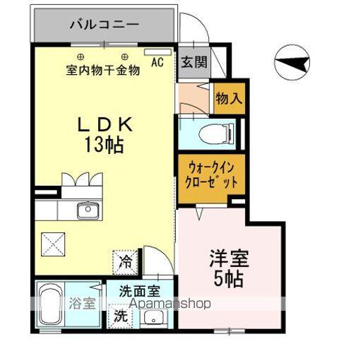 アネックスYⅦ(1LDK/1階)の間取り写真