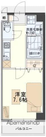 ミキマンション(1K/2階)の間取り写真