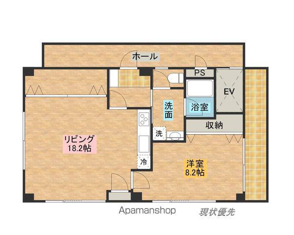 和泉府中ビル(1LDK/3階)の間取り写真