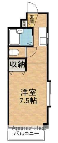 SOSIAL HIGHIM(1K/2階)の間取り写真