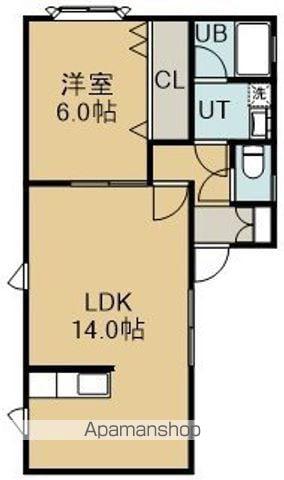 シェスタ美原(1LDK/2階)の間取り写真