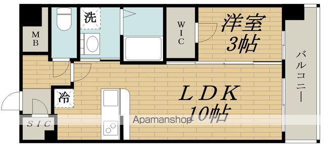 レジュールアッシュ塚本レジデンス(1LDK/9階)の間取り写真