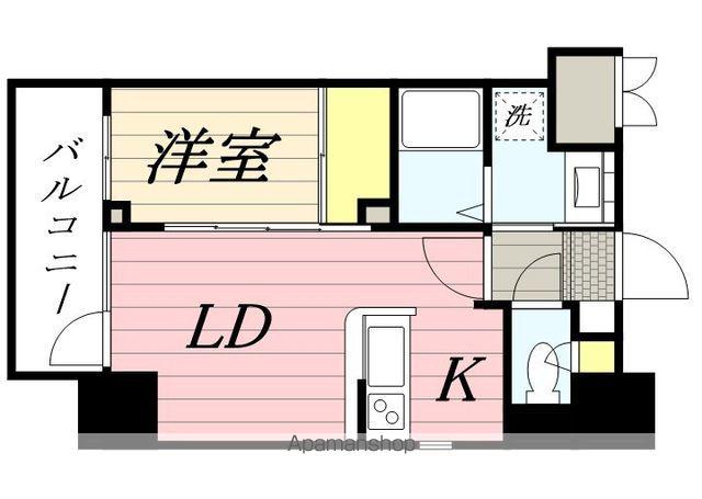 ネストピア天神東Ⅱ(1LDK/5階)の間取り写真