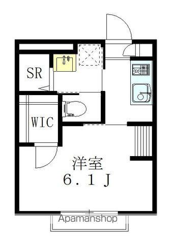 コンコルド下北沢(1K/1階)の間取り写真