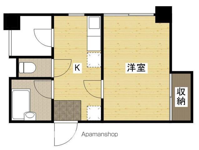 メゾン小町(1K/2階)の間取り写真