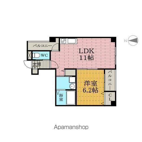 レクシア西中島1(1LDK/3階)の間取り写真