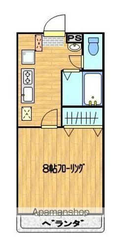 アルヴァフォー(1K/1階)の間取り写真