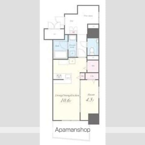 ルフレイユ 泉 久屋大通公園(1LDK/6階)の間取り写真