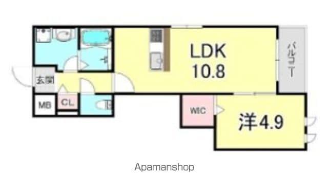 へーベルメゾン ヴェルヴェーヌ(1LDK/4階)の間取り写真