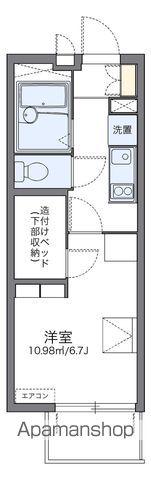 レオパレスユニティ(1K/1階)の間取り写真