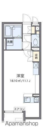 レオネクストサンシャインⅢ(ワンルーム/1階)の間取り写真