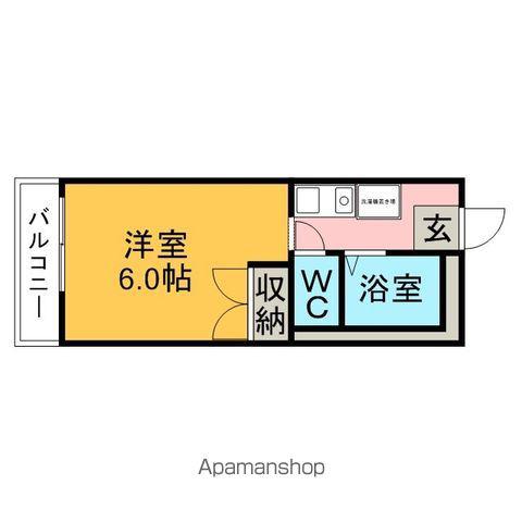 エスペランサ(1K/2階)の間取り写真