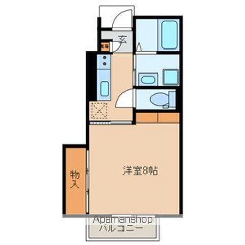 ロワフィーユ(1K/1階)の間取り写真